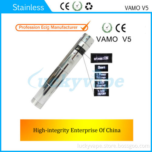 Colored Stainless Steel Atomizer E-Cigarette (Mod Starter Kit Vamo V5)